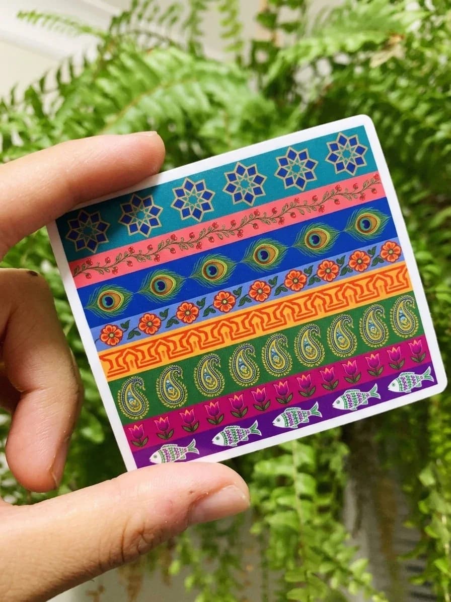 Truck Art Stickers | Pakistani Pattern Stickers, Pack of 10